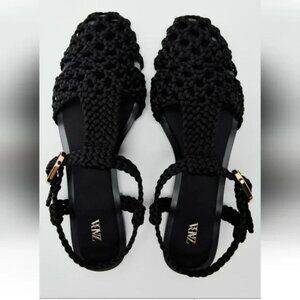 ZARA FLAT CAGE SANDALS
